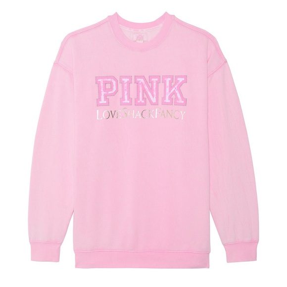 PINK X LoveShackFancy
PINK × LoveShackFancy Oversized
Crew Sweatshirt - Picture 1 of 3